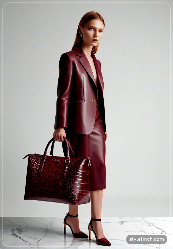 Crafting an outfit around an eye-catching handbag
